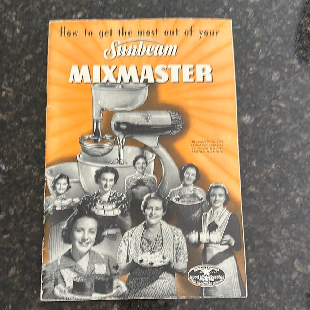 Sunbeam Mixmaster Manual 1950s